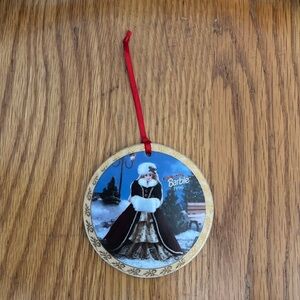 Vintage Happy Holidays Barbie ornament 1996